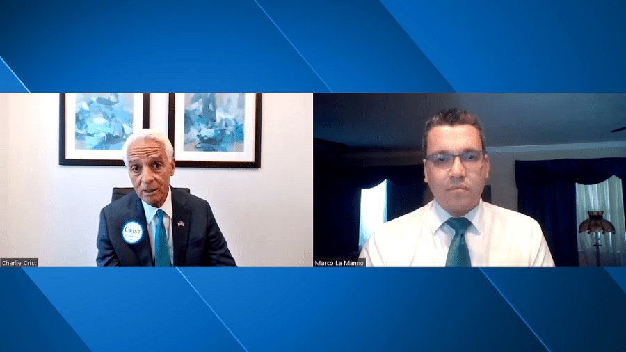 Charlie Crist speaks with SNN's Marco La Manno